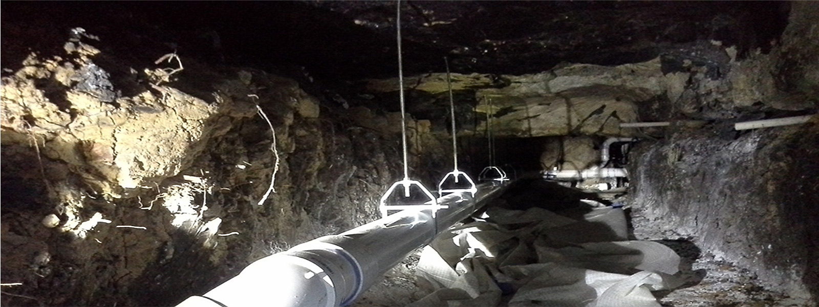 Underground plumbing work